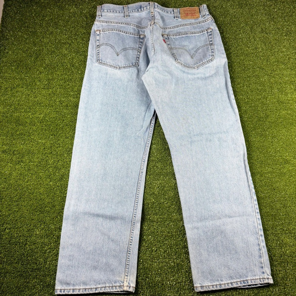 Levis 505 Regular Fit Straight Leg Light Wash Denim Jeans Mens W38 L32 Canada